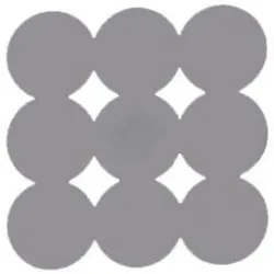 Vannitoa põrandamatt Gedy Giotto 985555, 550 mm x 550 mm