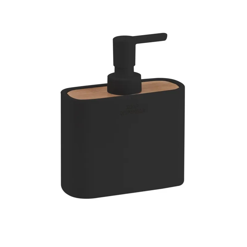 Ziepju dozators Gedy Ninfea 138014, melna krās.