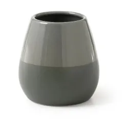 Органайзер-стакан для зубных щеток Gedy, зеленый, 10 см x 10 см x 10 см