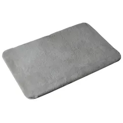 Vonios grindų kilimėlis Gedy, pilkas, 80 cm x 50 cm