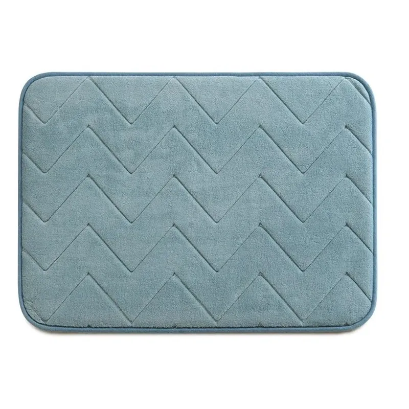 Vannas istabas paklājs Gedy, gaiši zila, 80 cm x 50 cm