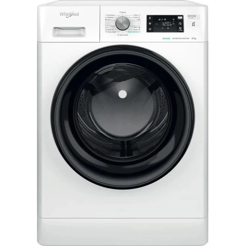 Veļas mašīna Whirlpool FFB 8469 BV EE, 8 kg, balta krās.