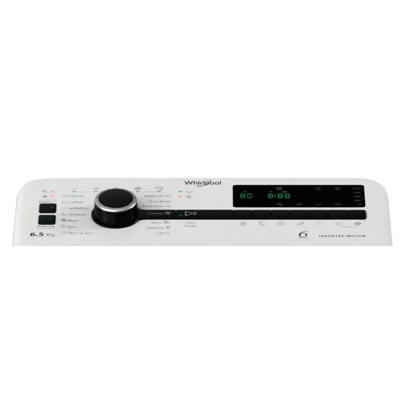 Veļas mašīna Whirlpool TDLRB 65261BS EU-N, 6.5 kg, balta