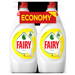 Fairy Trauku Mazgāšanas Līdzeklis Lemon 2 x 900 ml ​