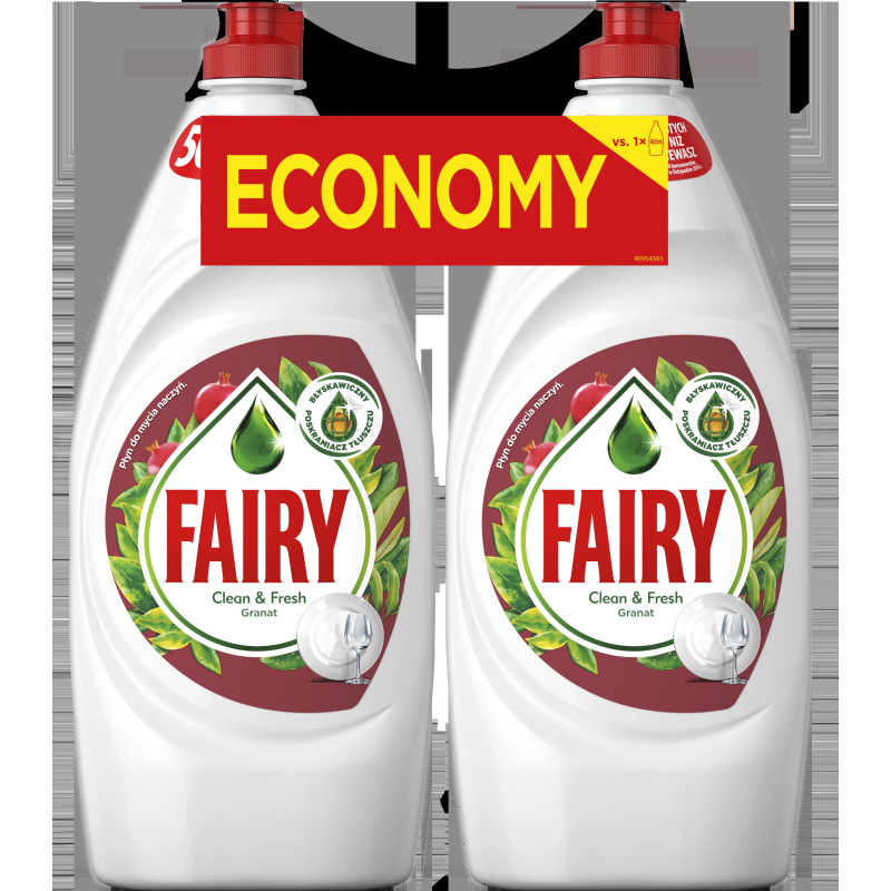 Fairy Trauku Mazgāšanas Līdzeklis Pomegranate 2 x 900 ml ​