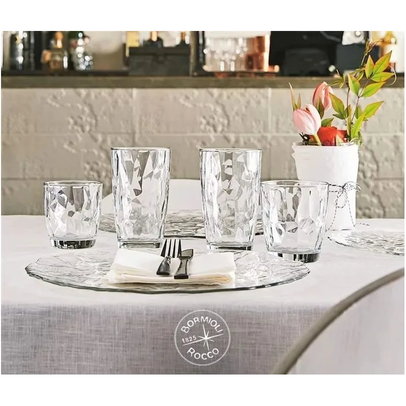 Glass clear diamond dof 390ml