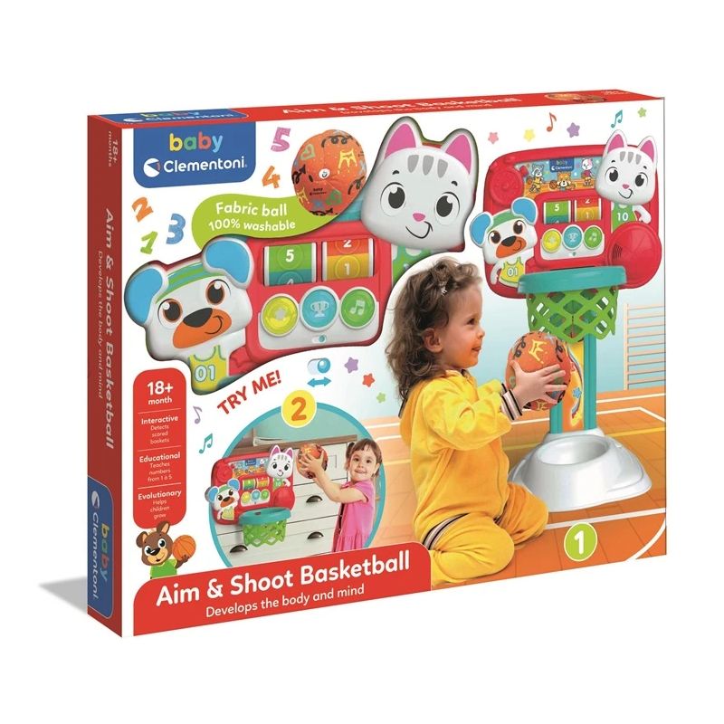 Rotaļlieta bērnu clementoni basket 17589