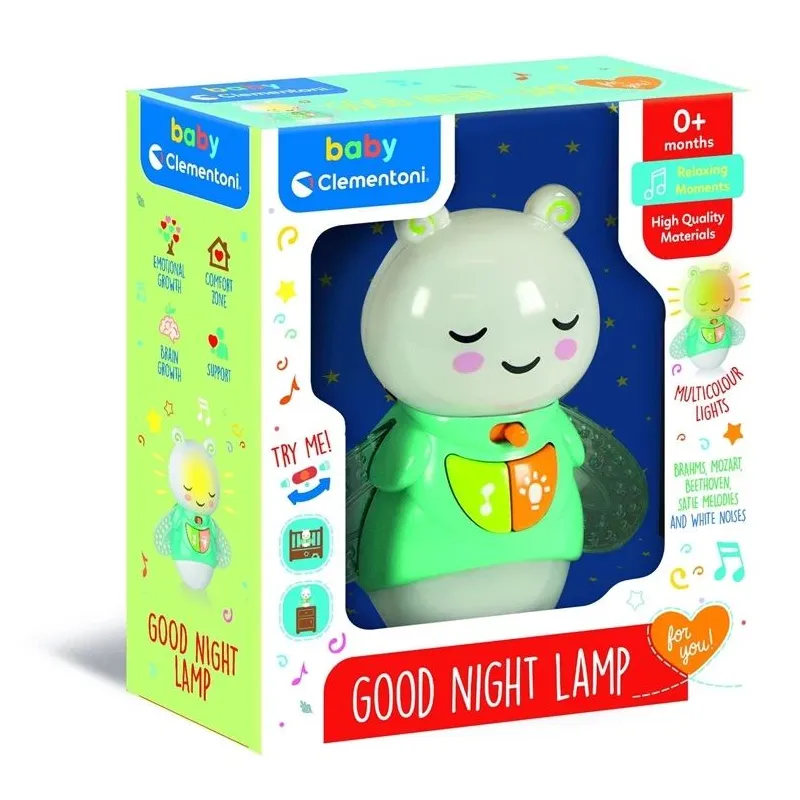 Projektors - bērnu miega palīglīdzeklis Clementoni Good Night Lamp 17797, daudzkrāsaina