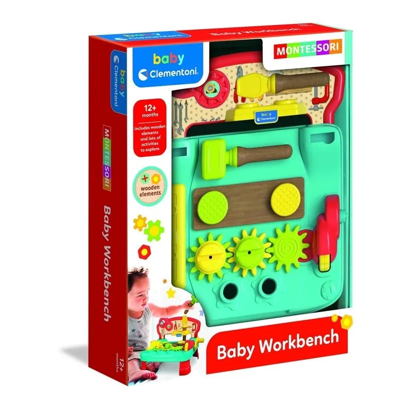 Bērnu darbarīku komplekts Clementoni Baby Montessori Workbench