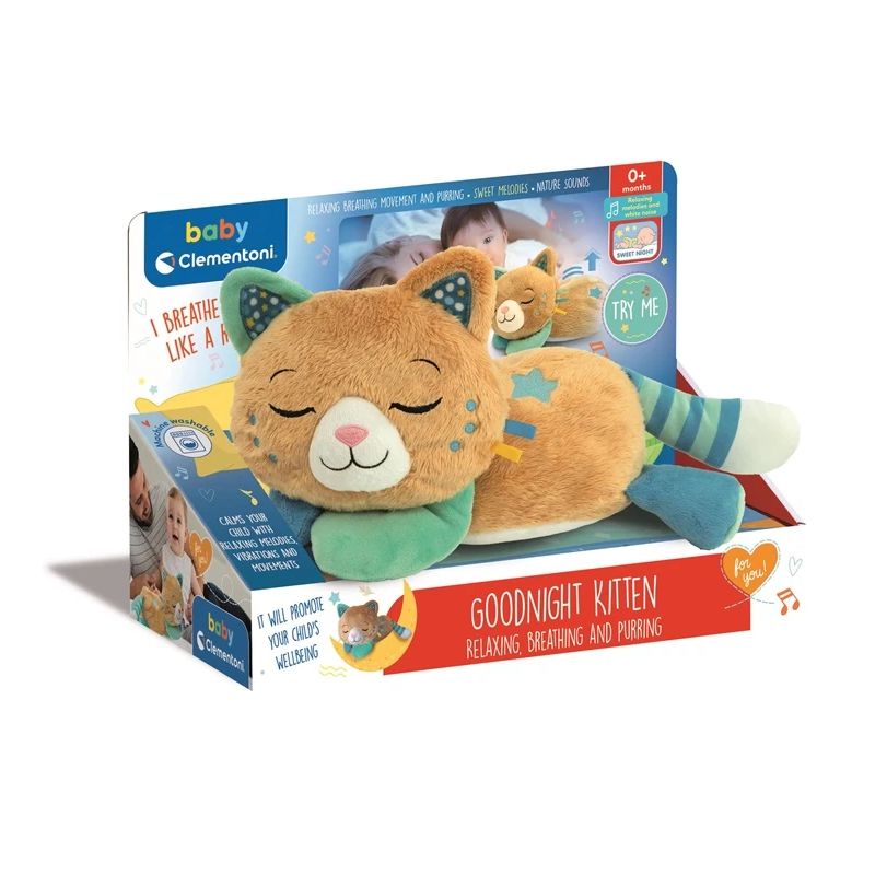 Rotaļu dzīvnieks Clementoni Goodnight Kitten 17969