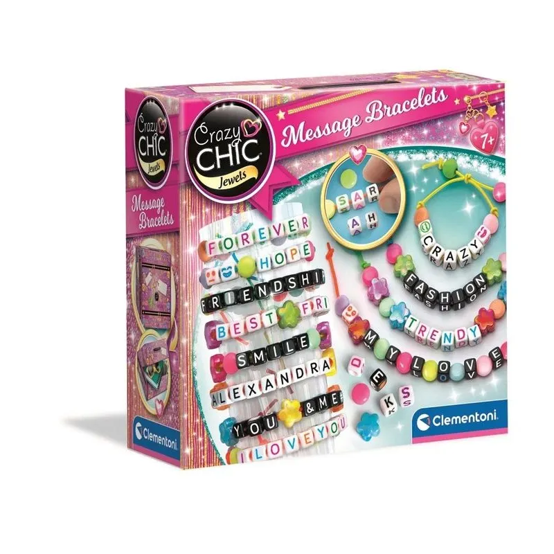 Komplekts rokassprādžu veidošanai Clementoni Message Bracelets 18634