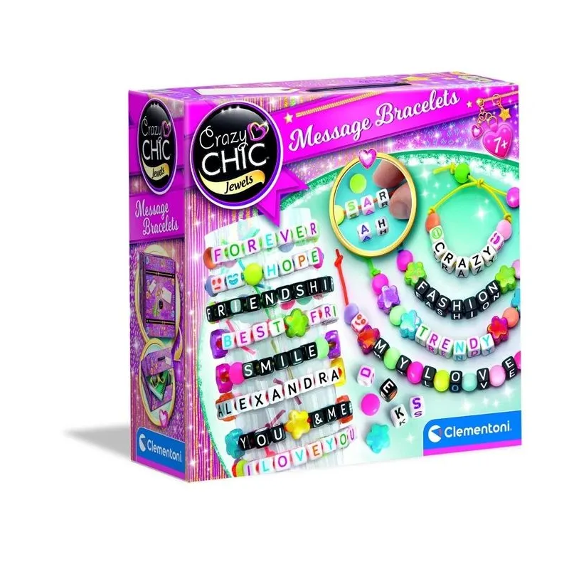 Komplekts rokassprādžu veidošanai Clementoni Message Bracelets 18634