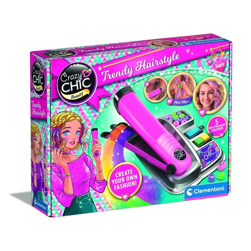 Matu veidošanas komplekts Clementoni Trendy Hairstyle 18750