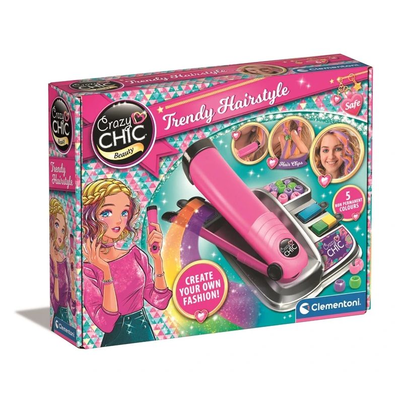 Matu veidošanas komplekts Clementoni Trendy Hairstyle 18750