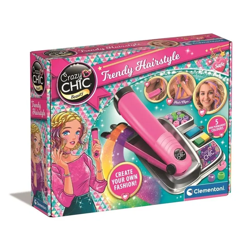 Matu veidošanas komplekts Clementoni Trendy Hairstyle 18750