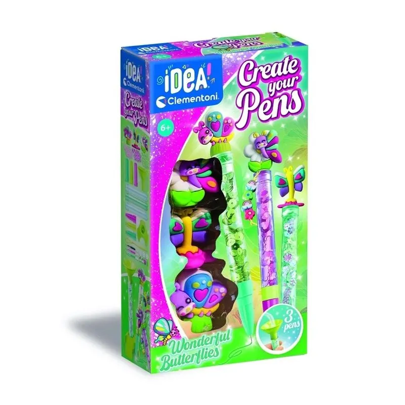 Radošais komplekts Clementoni Butterfly Pens