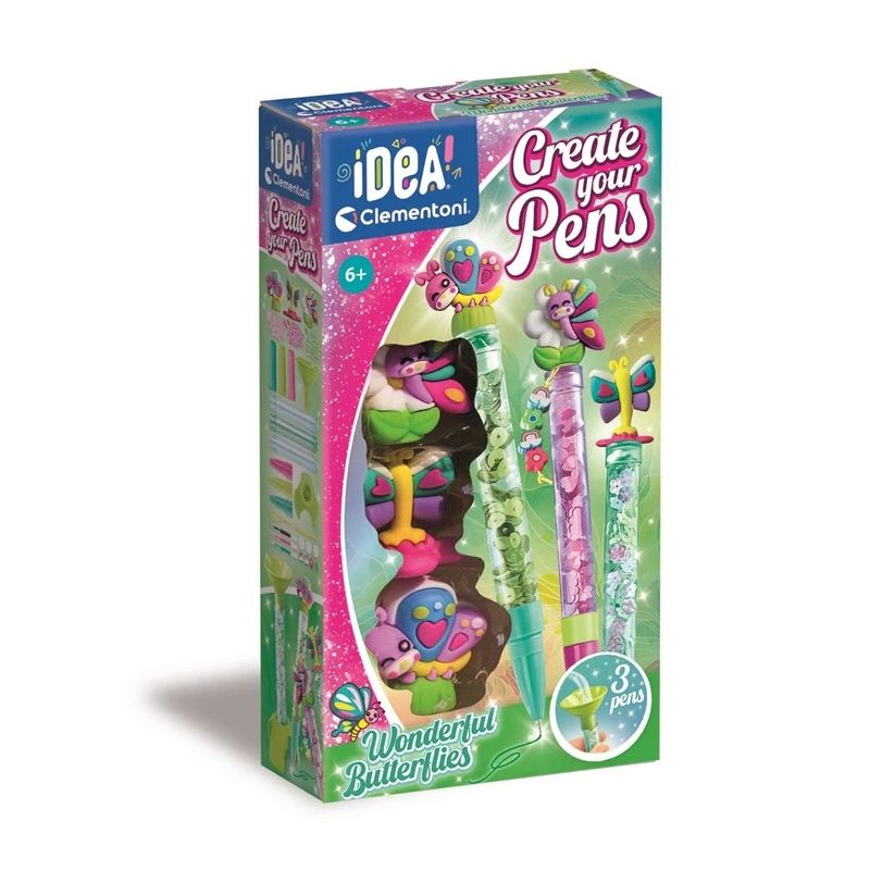 Radošais komplekts Clementoni Butterfly Pens 18873