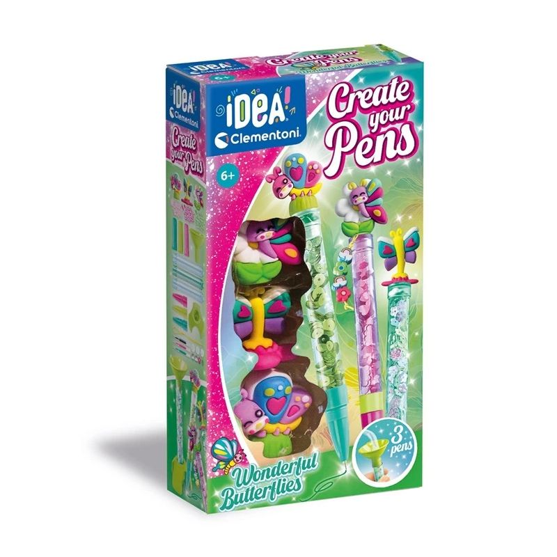 Radošais komplekts Clementoni Butterfly Pens 18873