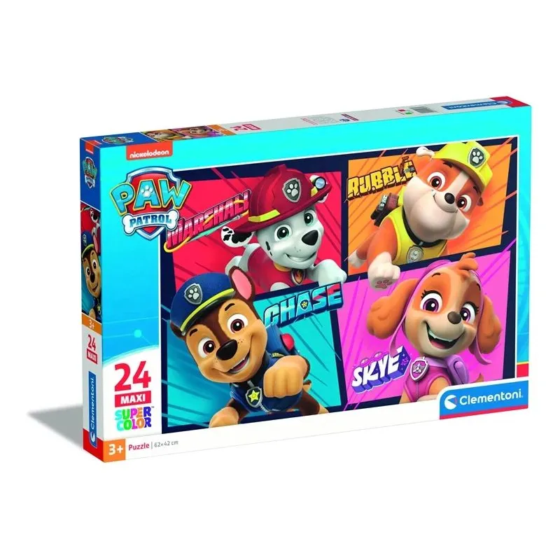 Puzle Clementoni PAW PATROL MAXI 24238, 62 cm x 42 cm, 24 gab.