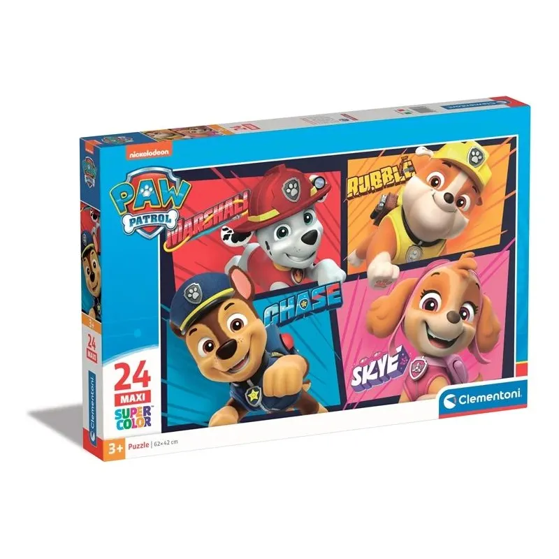 Dėlionė Clementoni PAW PATROL MAXI 24238, 62 cm x 42 cm, 24 vnt.