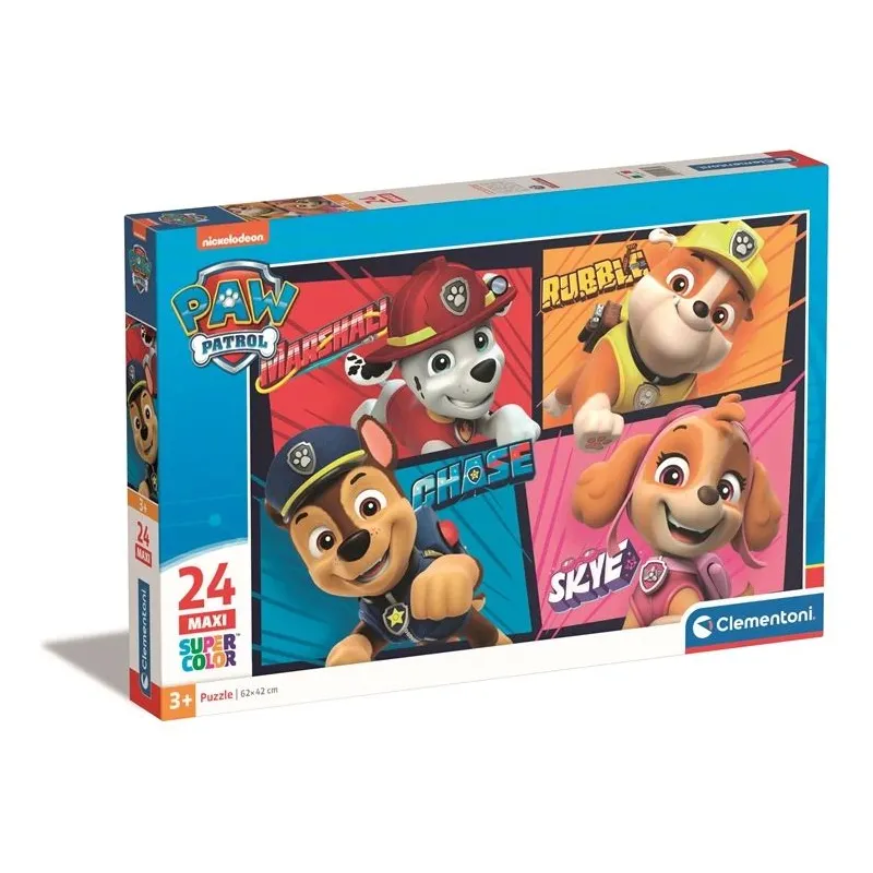 Dėlionė Clementoni PAW PATROL MAXI 24238, 62 cm x 42 cm, 24 vnt.