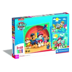 Dėlionė 3in1 Clementoni PAW PATROL 25291, 21 cm x 20.5 cm, 144 vnt.
