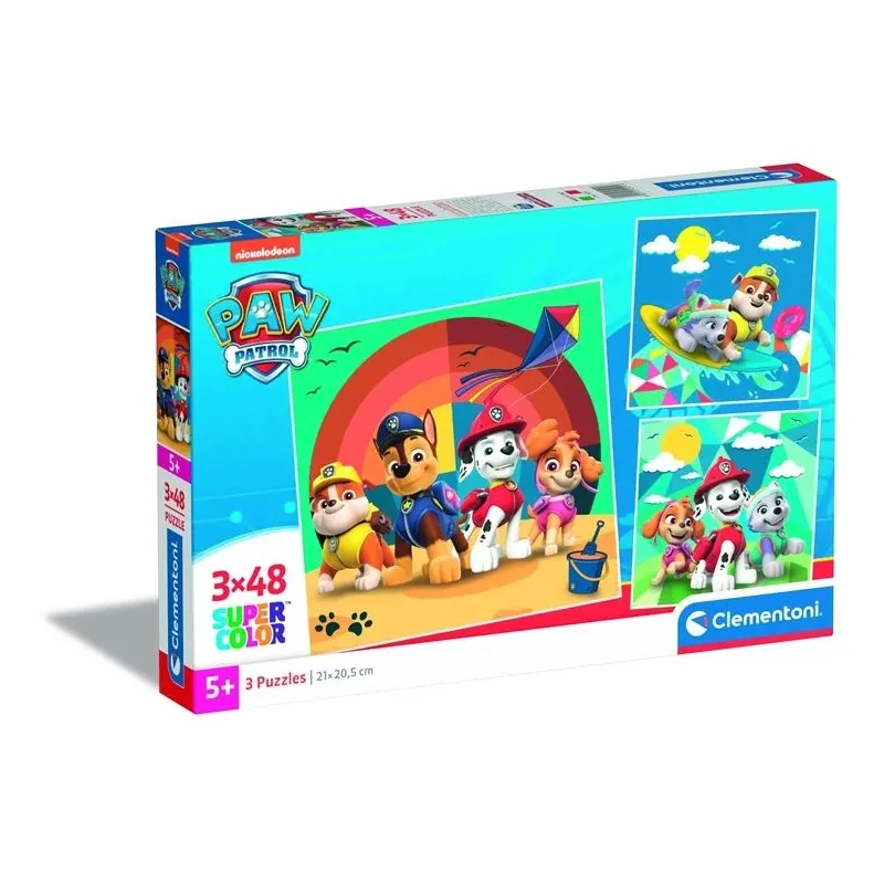 Puzle 3in1 Clementoni PAW PATROL 25291, 21 cm x 20.5 cm, 144 gab.