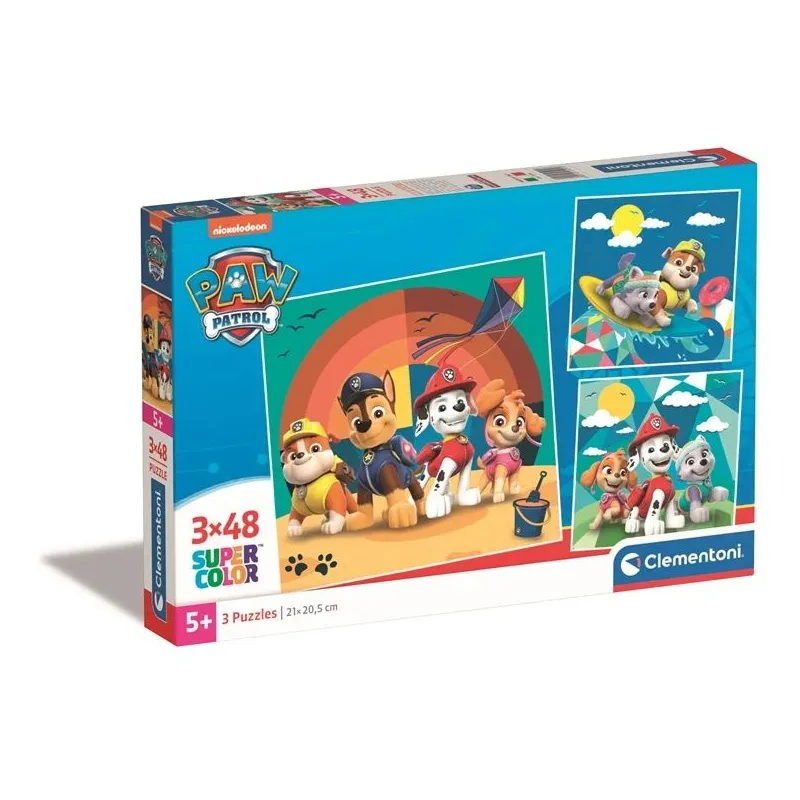 Dėlionė 3in1 Clementoni PAW PATROL 25291, 21 cm x 20.5 cm, 144 vnt.