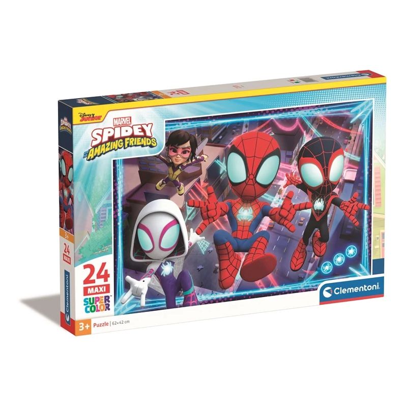 Puzle Clementoni MAXI SPIDEY 28527. 62 cm x 42 cm