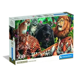 Dėlionė Clementoni Wild Cats 35584, 49 cm x 36 cm, 500 vnt.