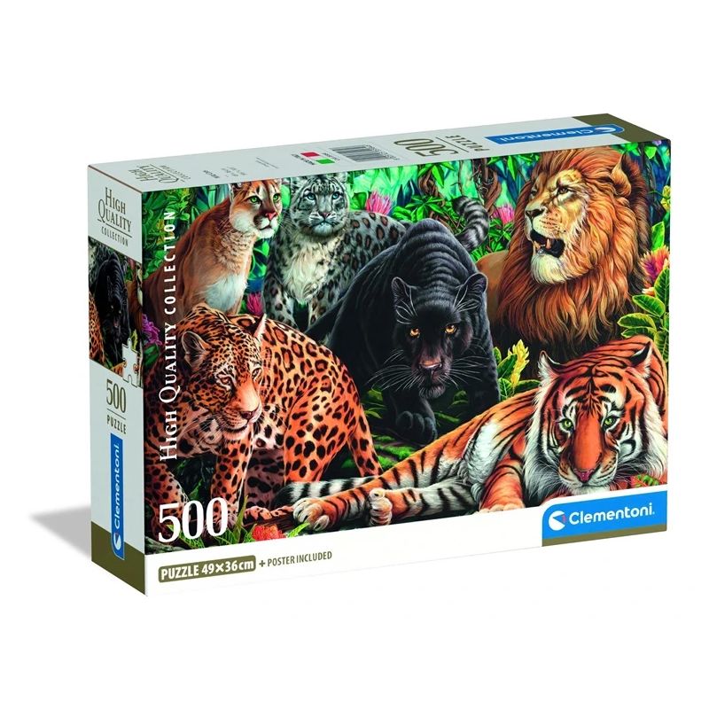 Rotaļlieta puzle meža kaķi 500 35584