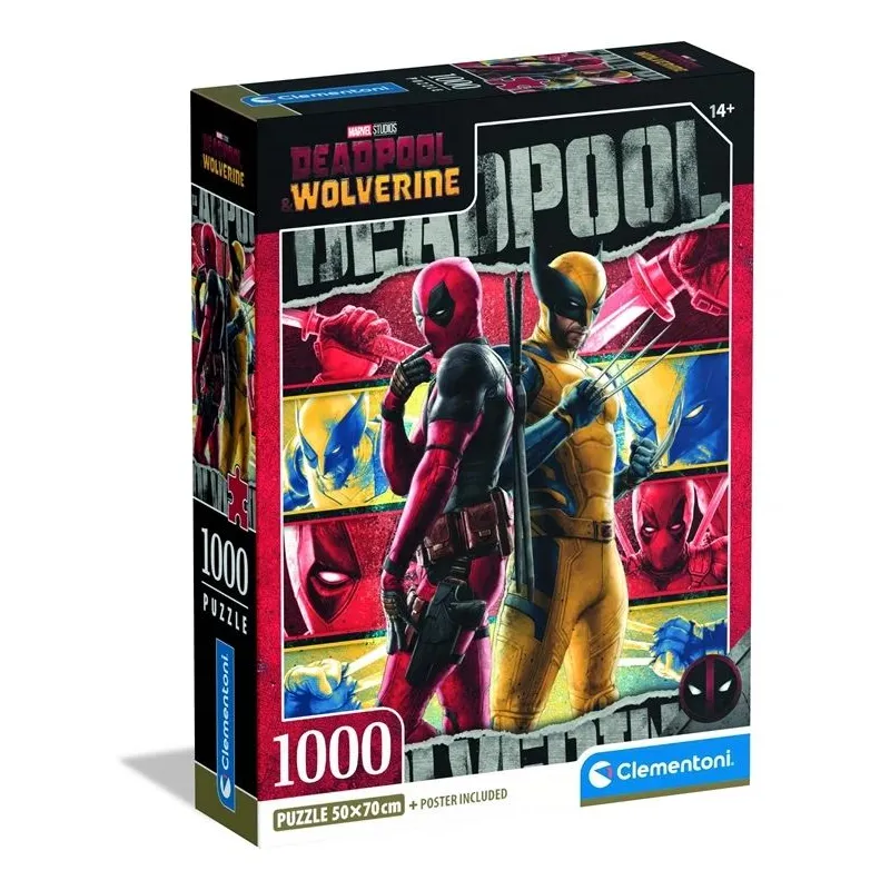 Puzle Clementoni Deadpool&Wolverine 37050, 70 cm x 50 cm, 1000 gab.