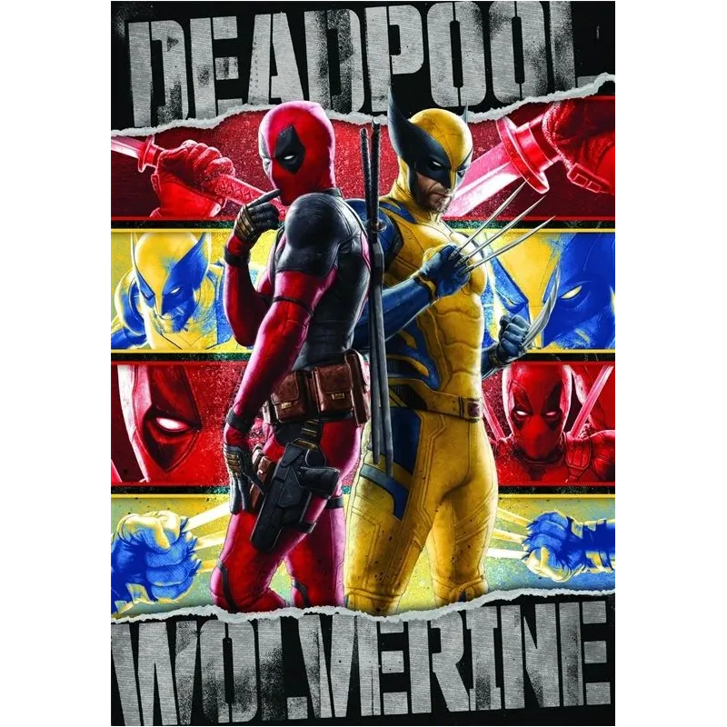 Puzle Clementoni Deadpool&Wolverine 37050, 70 cm x 50 cm, 1000 gab.