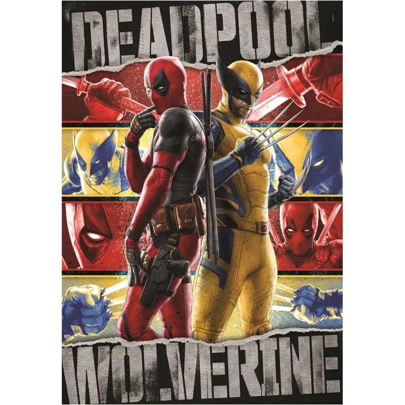 Dėlionė Clementoni Deadpool&Wolverine 37050, 70 cm x 50 cm, 1000 vnt.
