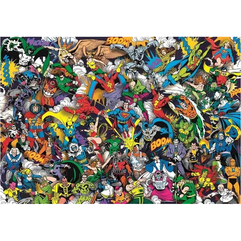 Puzle Clementoni DC Comics Justice League 39863, 50 cm x 70 cm, 1000 gab., daudzkrāsaina