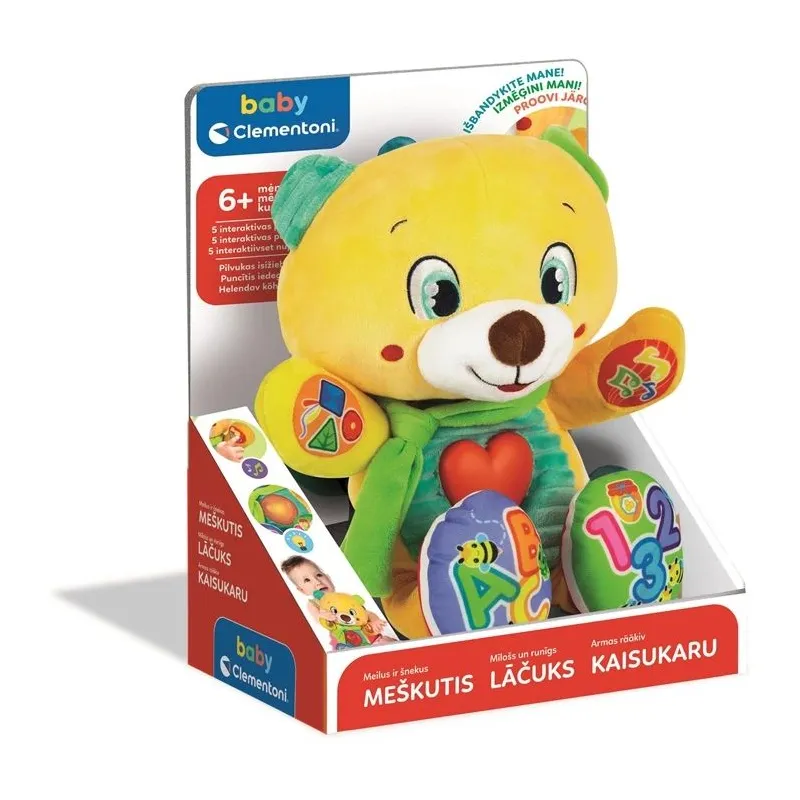Interaktyvus žaislas CLEMENTONI BABY BEAR 50346. EE. LV. LT