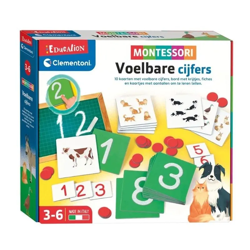 Skaitīšanas spēle Clementoni Tactile Numbers