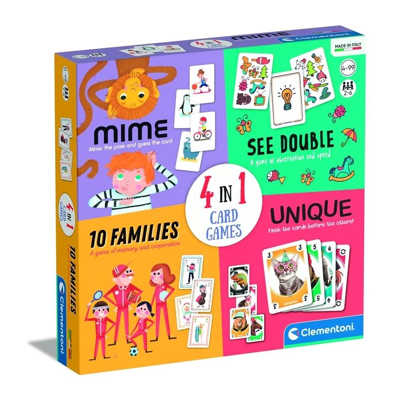 Galda spēle Clementoni 4IN1 CARD GAME 50831