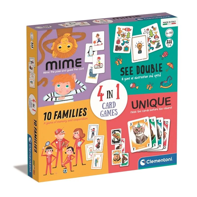 Galda spēle Clementoni 4IN1 CARD GAME 50831