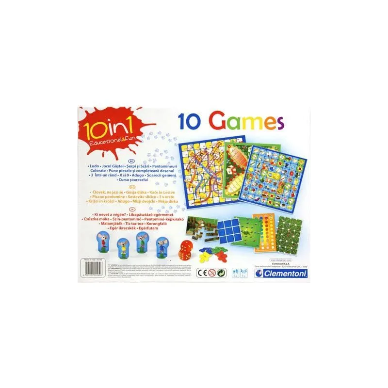 Galda spēle Clementoni Young Learners 10 Games in 1 60482