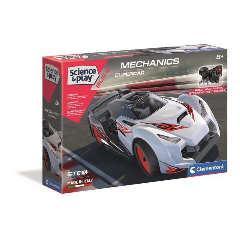 Konstruktors Clementoni Supercar 75057BL. plastmasa