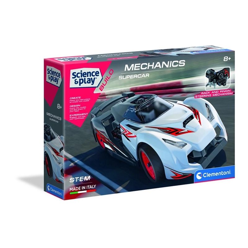 Konstruktors Clementoni Supercar 75057BL. plastmasa