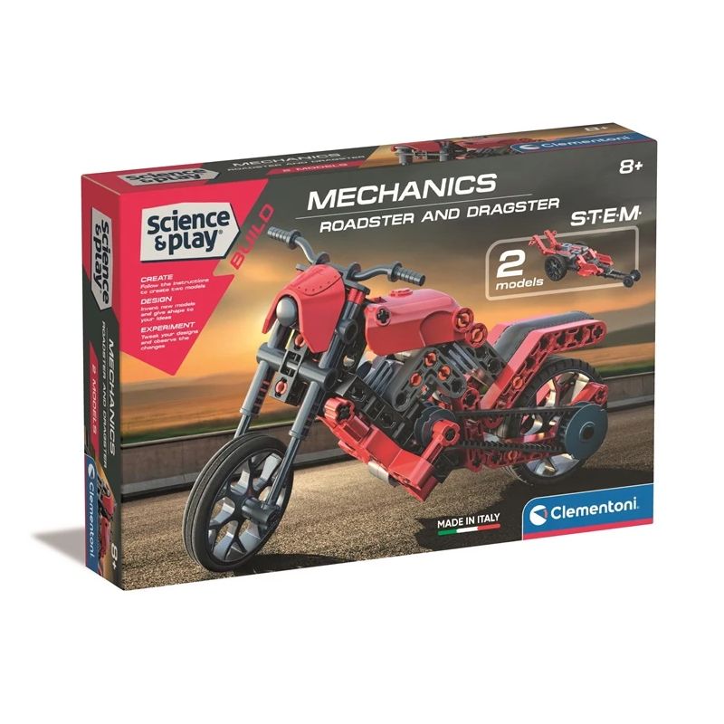 Konstruktors Clementoni ROADSTER AND DRAGSTER