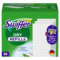 Swiffer Sweeper Sausās Grīdas Lupatas. 36 gab