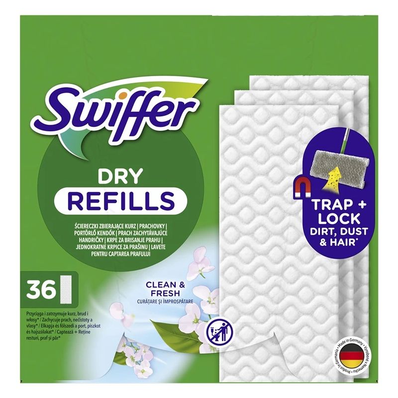 Swiffer Sweeper Sausās Grīdas Lupatas. 36 gab