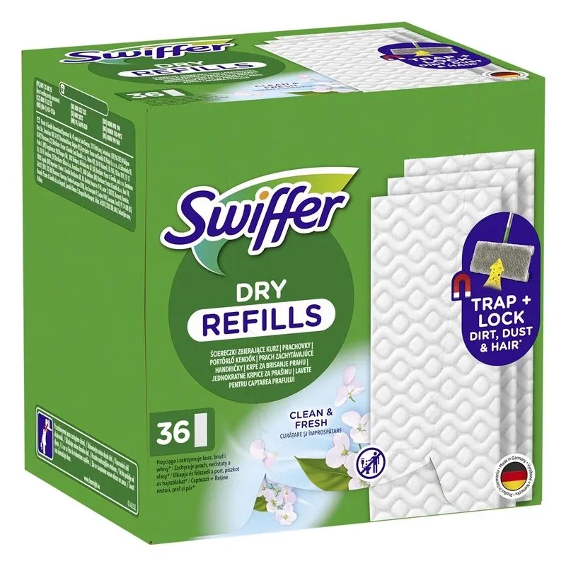 Добавление сухой половой тряпки Swiffer, для разного пола, 36 шт.