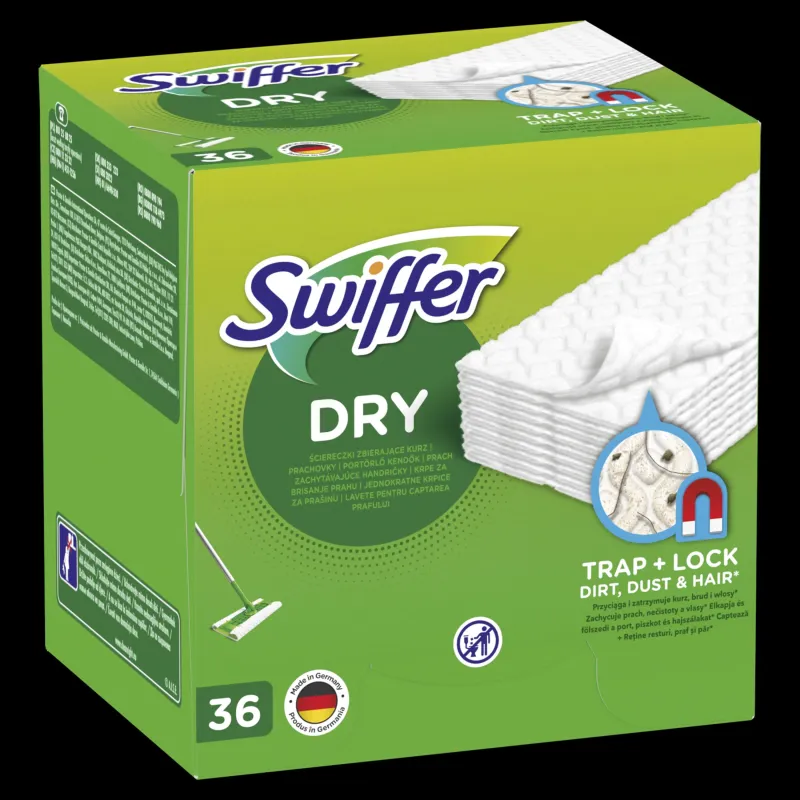 Добавление сухой половой тряпки Swiffer, для разного пола, 36 шт.