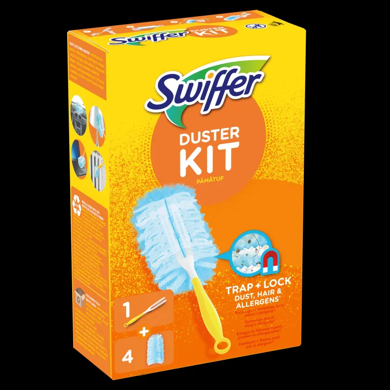 Метёлки для пыли для радиаторов-для углов-для жалюзи Swiffer Trap+Lock, пластик-мочало