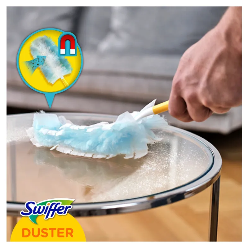 Метёлки для пыли для радиаторов-для углов-для жалюзи Swiffer Trap+Lock, пластик-мочало