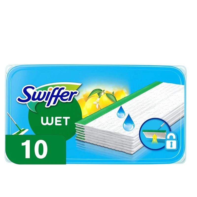 Swiffer Sweeper Mitrās Salvetes. 10 gab